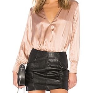 Cami NYC Allison silk long sleeve bodysuit